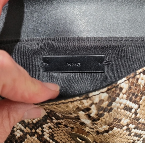 MANGO | MNG  by Mango Reptile Effect Belt Bag NWOT - Picture 5 of 10